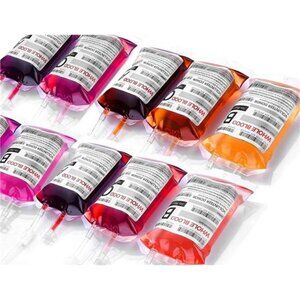 Reusable Blood Bags for Drinks: Halloween Party Decoration Pouches